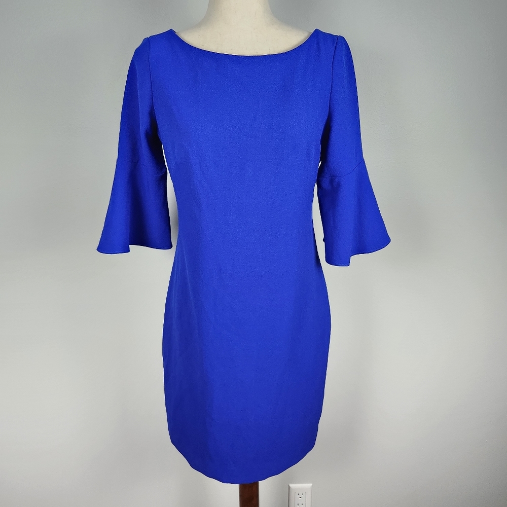 EUC Vince Camuto Blue Sheath Dress Size 6